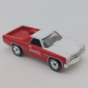 Coca Cola Red and White Toy Pickup Truck 1970 Chevelle El Camino Matchbox